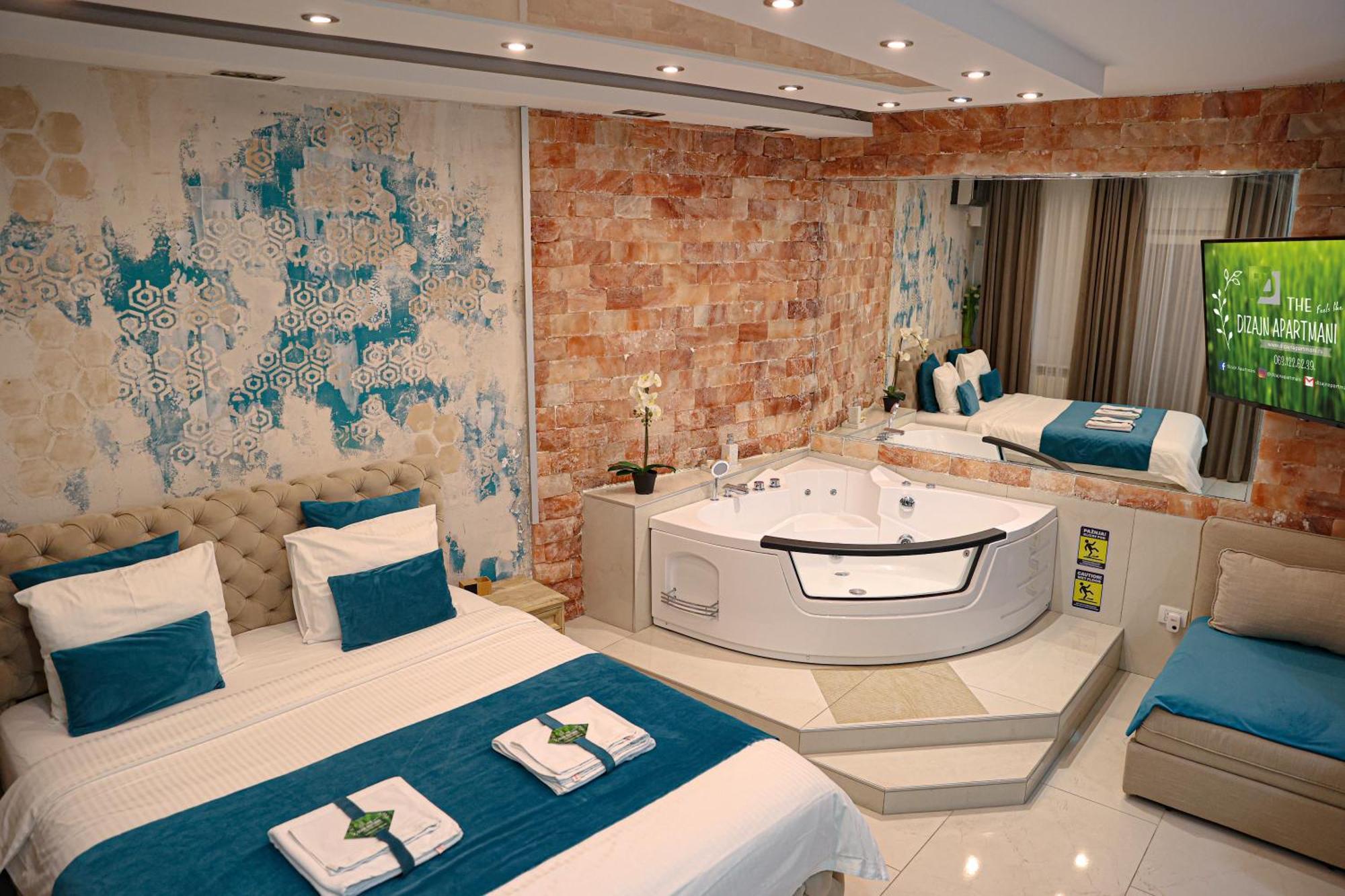 Design Apartment Premium Spa Lux 4 Star "Dubai" Completely Private Wellness & Spa Free Included Sauna & Jacuzzi & Salt Wall & Fire Place & 3D Ceilings & Business Wifi & Netflix & Keyless Code Entry & Full Smart App & Secure 2 Parking Place Ćuprija エクステリア 写真